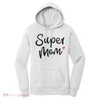 Super Mom Heart Cute Mother's Day Women's Hoodie thumb 0