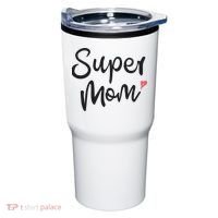 Super Mom Heart Cute Mother's Day Tumbler thumb 0