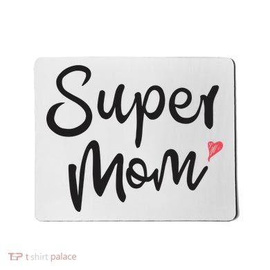 Super Mom Heart Cute Mother's Day Mousepad