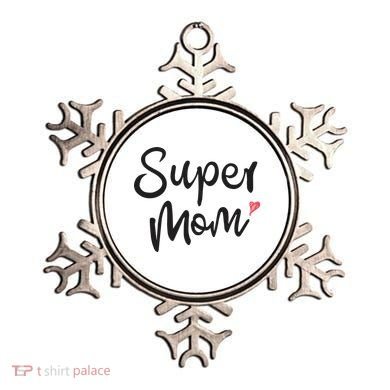 Super Mom Heart Cute Mother's Day Ornament