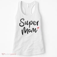 Super Mom Heart Cute Mother's Day Women's Tank Top thumb 0