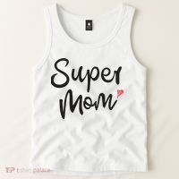 Super Mom Heart Cute Mother's Day Tank Top thumb 2