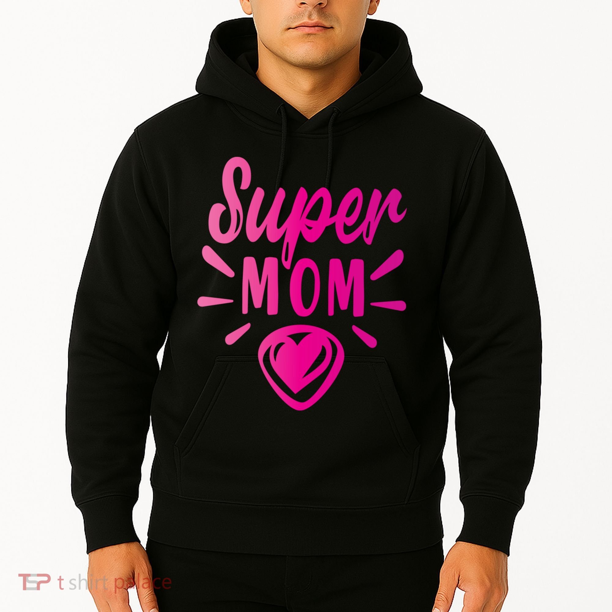 Super Mom Heart Gift Hoodie