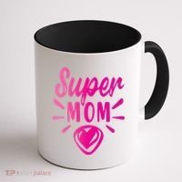 Super Mom Heart Gift Coffee Mug thumb 1