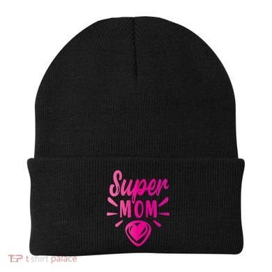 Super Mom Heart Gift Beanie