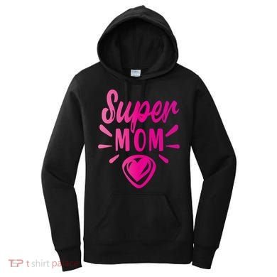 Super Mom Heart Gift Women's Hoodie