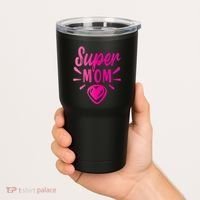 Super Mom Heart Gift Tumbler thumb 2