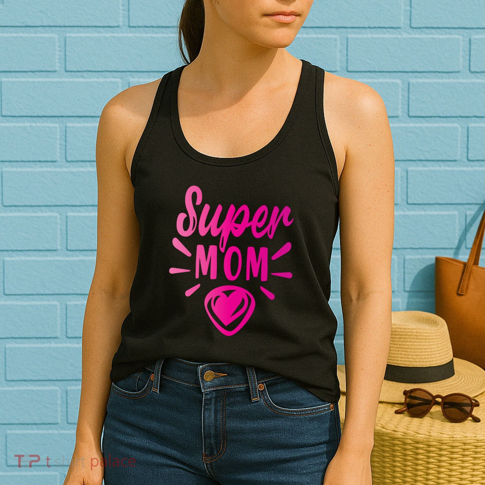Super Mom Heart Gift Women's Tank Top