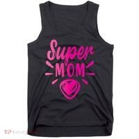 Super Mom Heart Gift Tank Top thumb 0