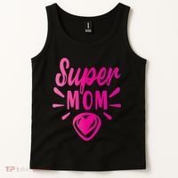 Super Mom Heart Gift Tank Top thumb 2
