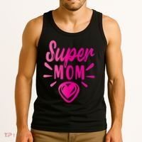 Super Mom Heart Gift Tank Top thumb 3