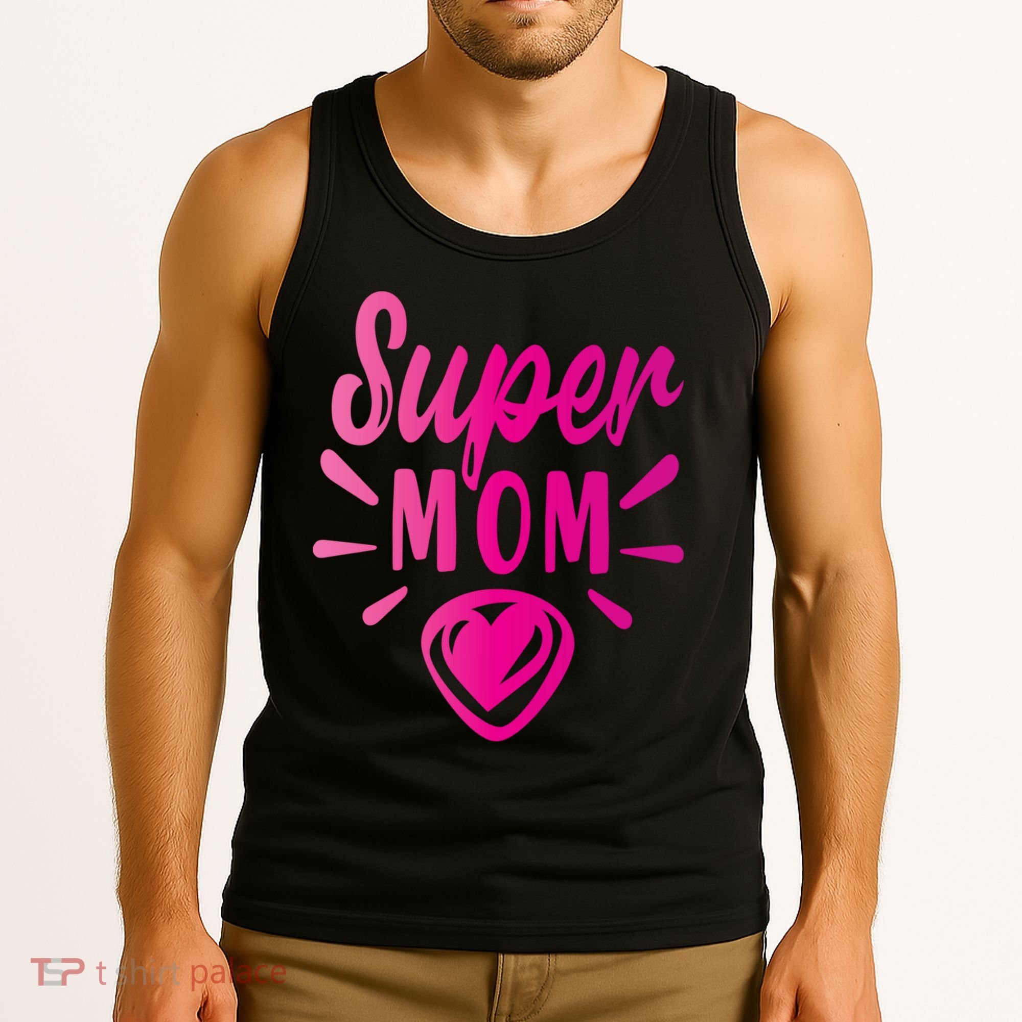 Super Mom Heart Gift Tank Top