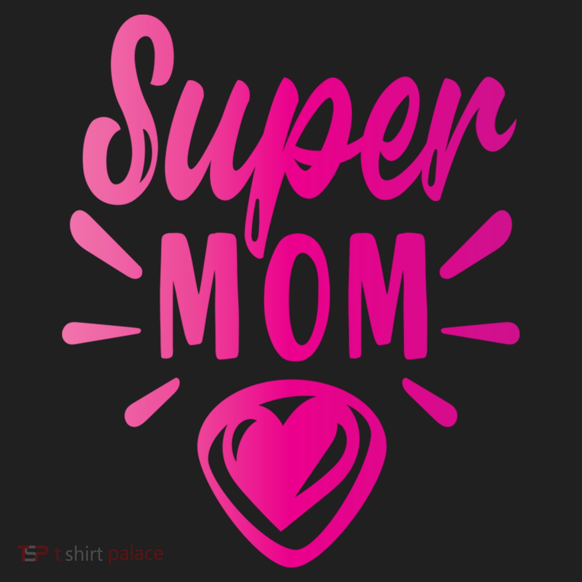 Super Mom Heart Gift Golf Towel