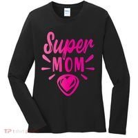 Super Mom Heart Gift Women's Long Sleeve Shirt thumb 0