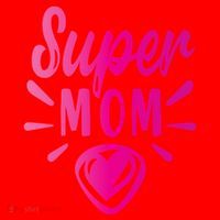Super Mom Heart Gift Santa Hat thumb 1