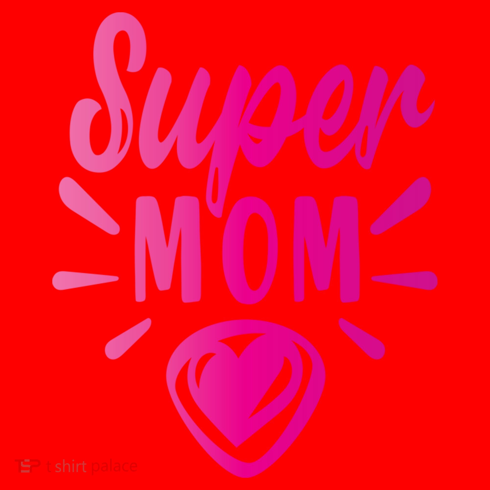 Super Mom Heart Gift Santa Hat