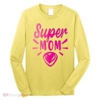 Super Mom Heart Gift Long Sleeve Shirt thumb 0