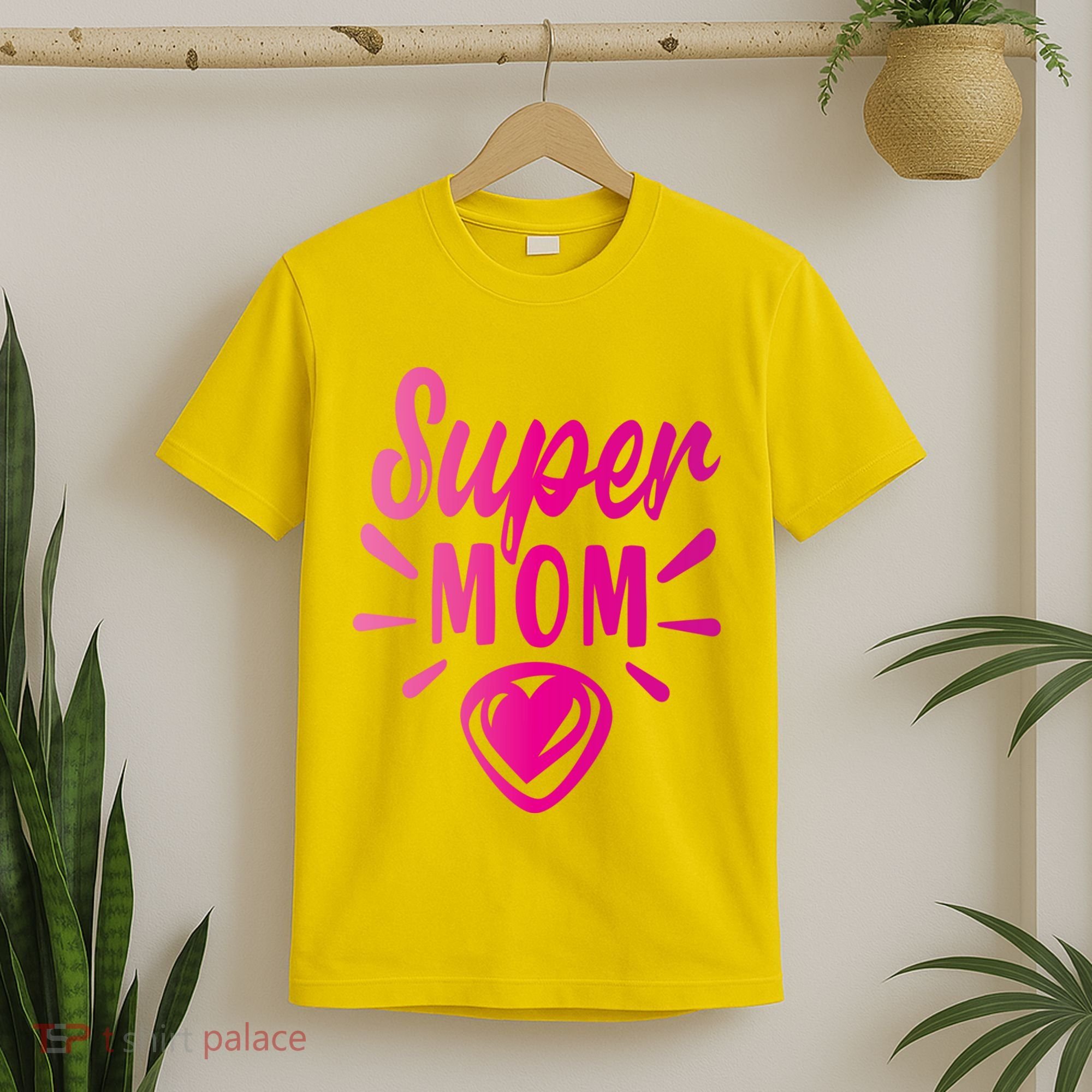 Super Mom Heart Gift T-Shirt