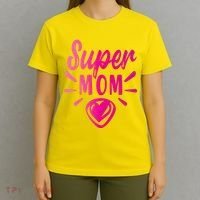 Super Mom Heart Gift T-Shirt thumb 4