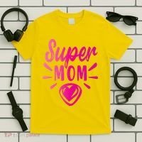 Super Mom Heart Gift T-Shirt thumb 5