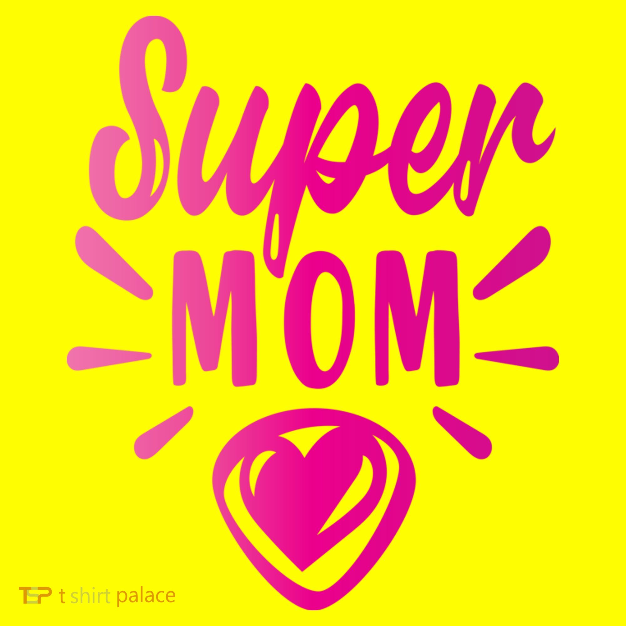 Super Mom Heart Gift Baby Bodysuit