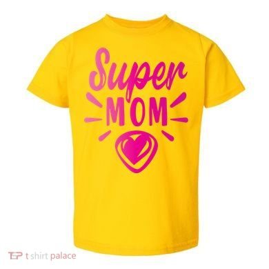 Super Mom Heart Gift Toddler T-Shirt