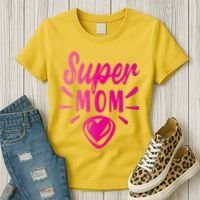 Super Mom Heart Gift Women's T-Shirt thumb 3