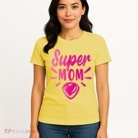 Super Mom Heart Gift Women's T-Shirt thumb 4