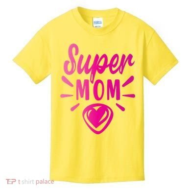 Super Mom Heart Gift Kids T-Shirt