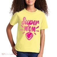 Super Mom Heart Gift Kids T-Shirt thumb 2