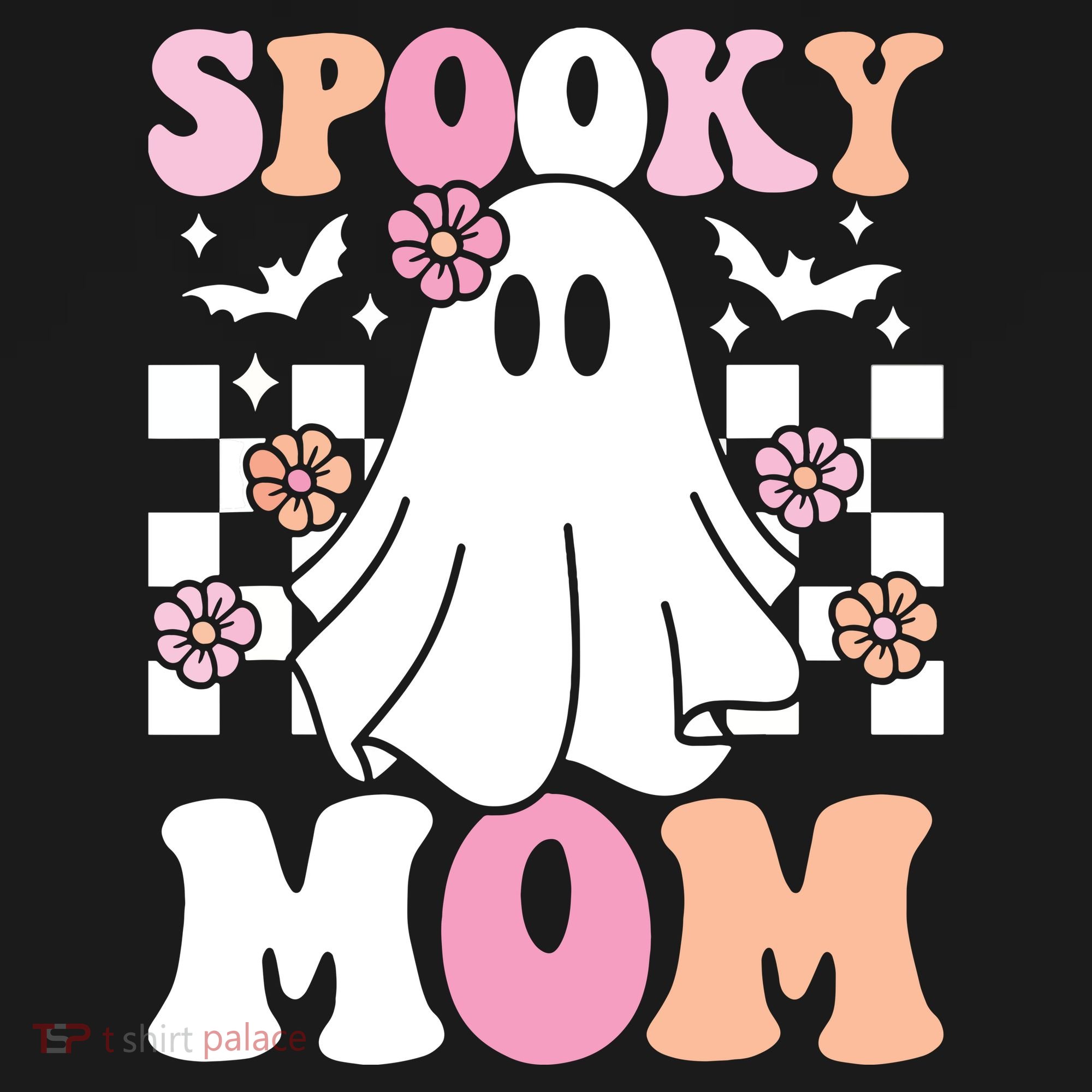 Spooky Mom Halloween Ghost Costume Retro Groovy Sweatshirt