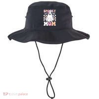 Spooky Mom Halloween Ghost Costume Retro Groovy Bucket Hat thumb 0