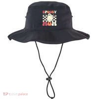 Spooky Mom Halloween Ghost Costume Retro Groovy Bucket Hat thumb 0