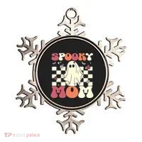 Spooky Mom Halloween Ghost Costume Retro Groovy Ornament thumb 0