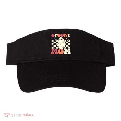Spooky Mom Halloween Ghost Costume Retro Groovy Visor
