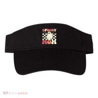 Spooky Mom Halloween Ghost Costume Retro Groovy Visor thumb 0