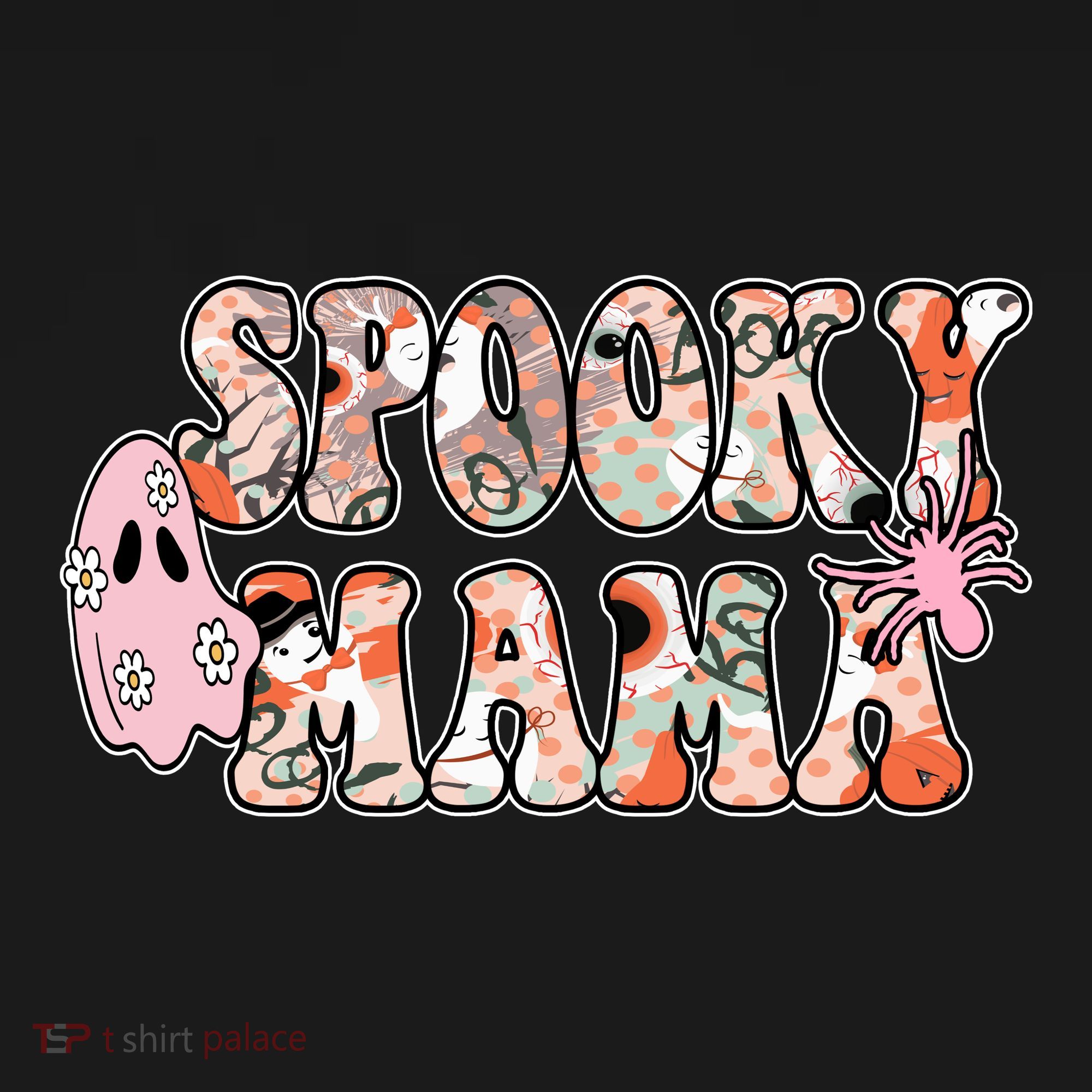 Spooky Mama Halloween Mom Polo