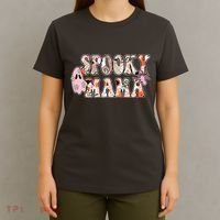 Spooky Mama Halloween Mom T-Shirt thumb 4