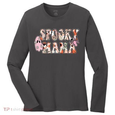 Spooky Mama Halloween Mom Women's Long Sleeve Shirt