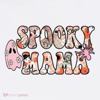 Spooky Mama Halloween Mom Garment-Dyed Sweatshirt thumb 2