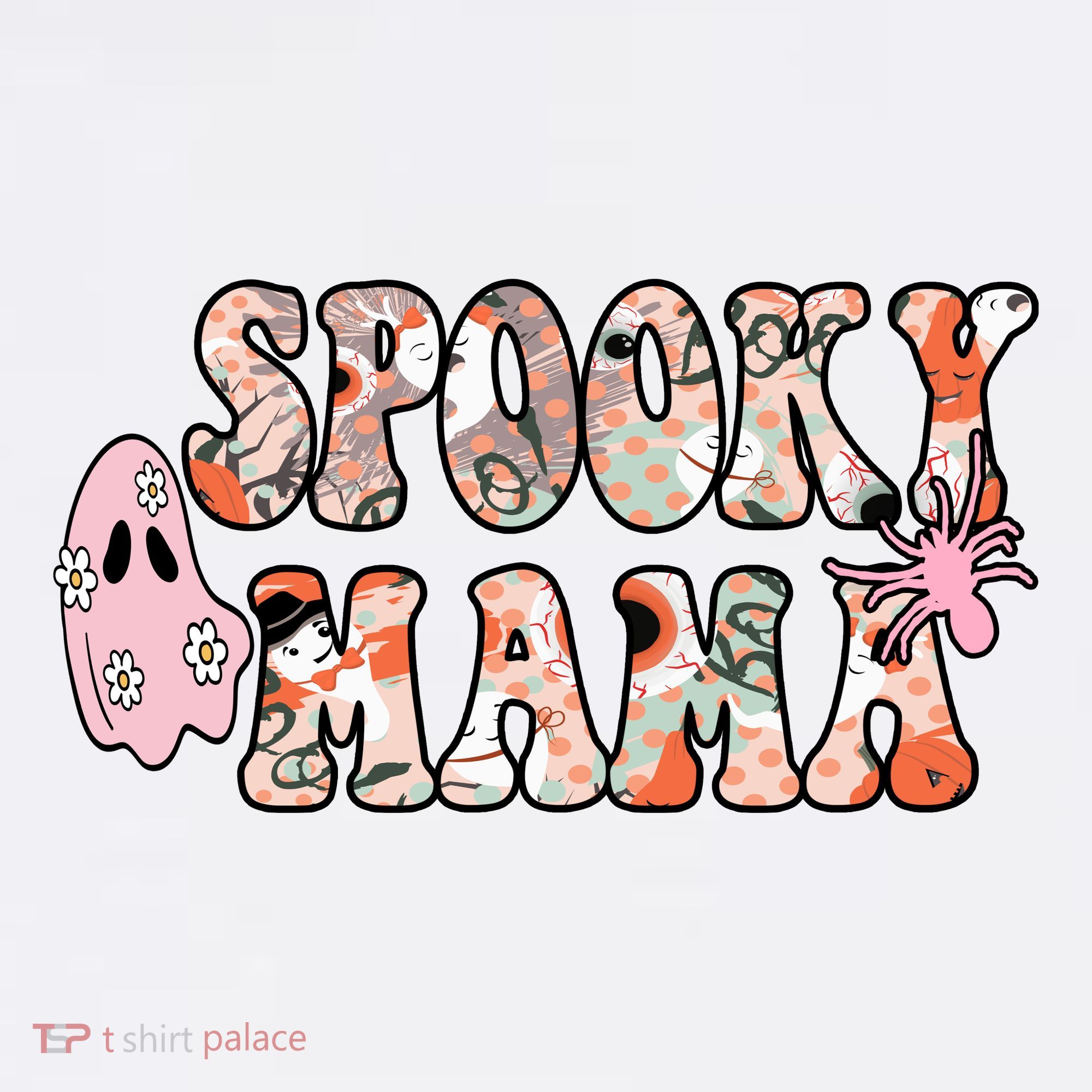 Spooky Mama Halloween Mom Garment-Dyed Sweatshirt