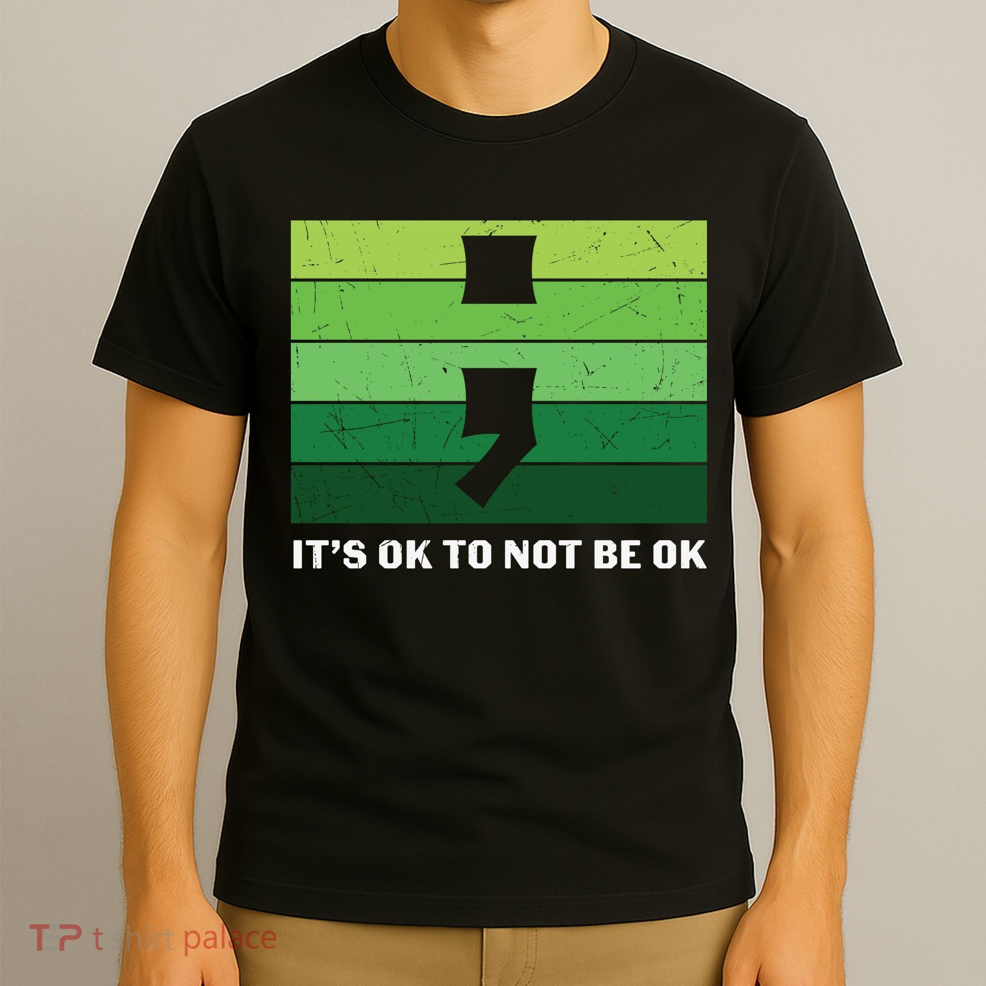 Semicolon Mental Health Awareness T-Shirt