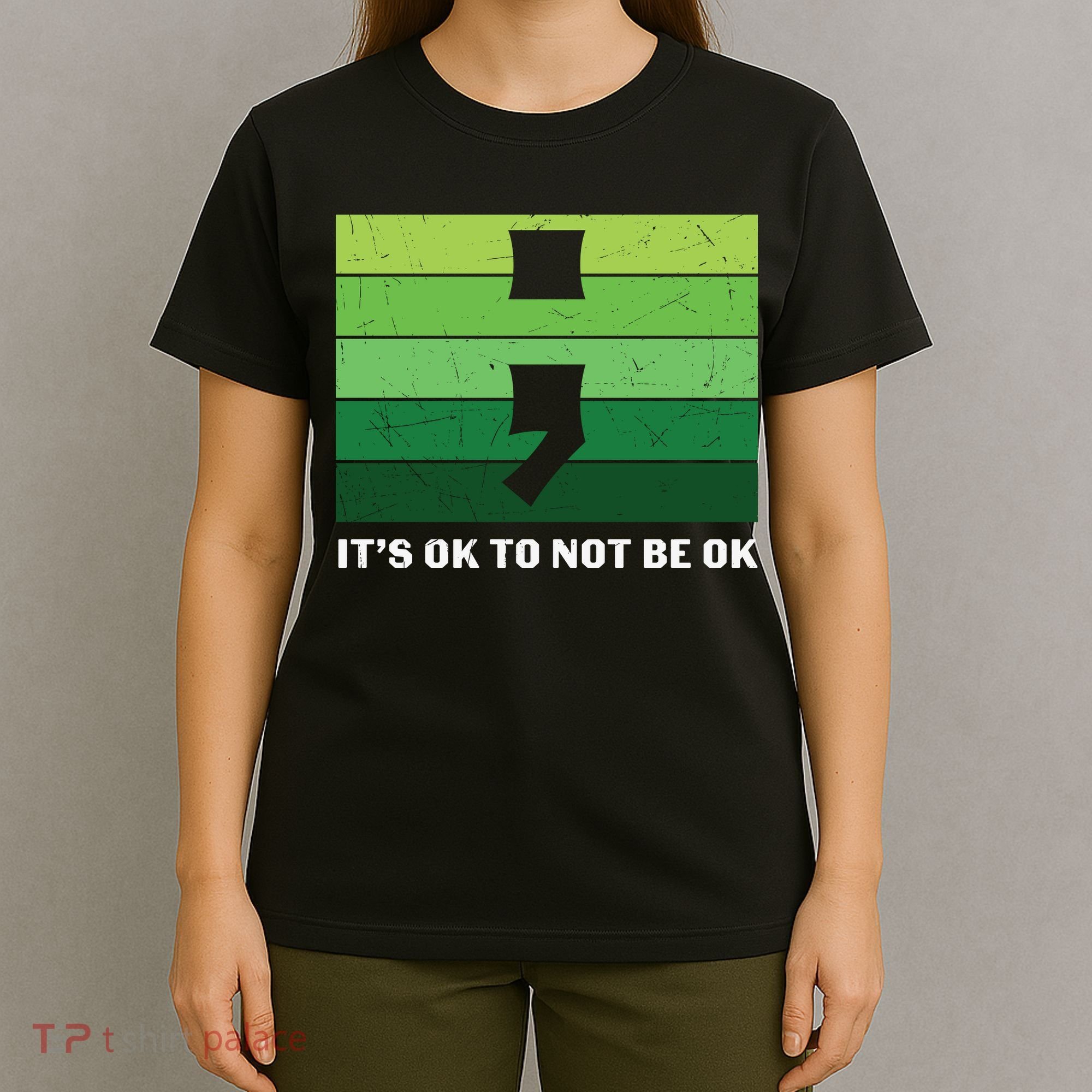 Semicolon Mental Health Awareness T-Shirt