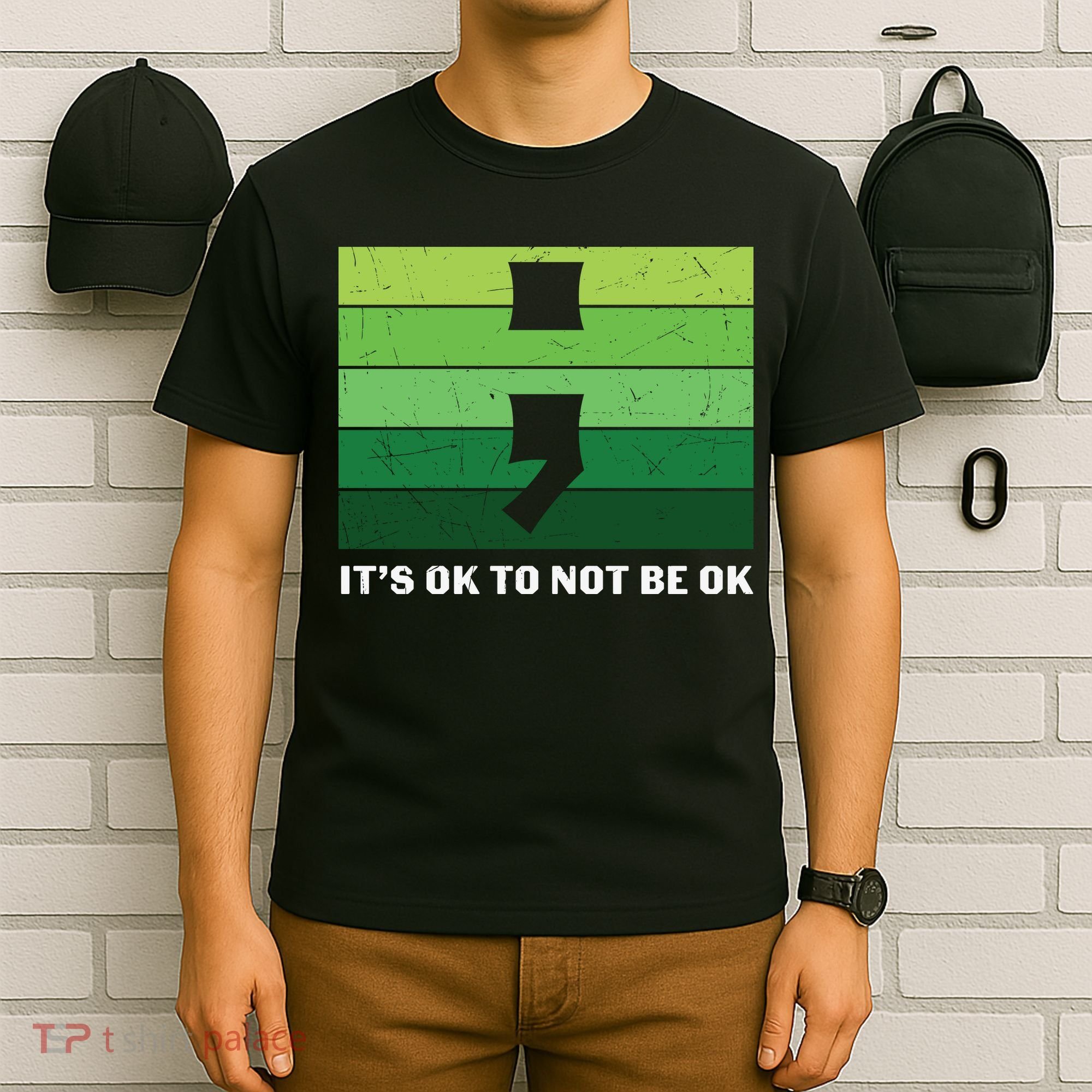Semicolon Mental Health Awareness T-Shirt