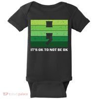 Semicolon Mental Health Awareness Baby Bodysuit thumb 0