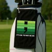 Semicolon Mental Health Awareness Golf Towel thumb 2
