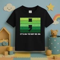 Semicolon Mental Health Awareness Toddler T-Shirt thumb 3