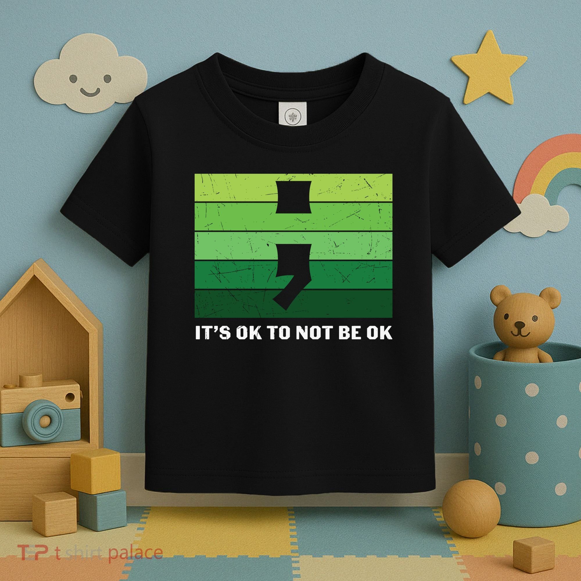Semicolon Mental Health Awareness Toddler T-Shirt