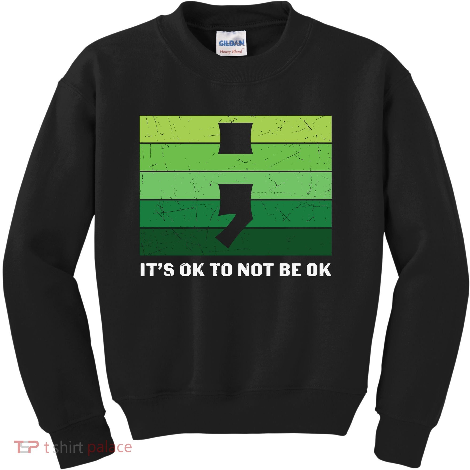 Semicolon Mental Health Awareness Kids Sweatshirt