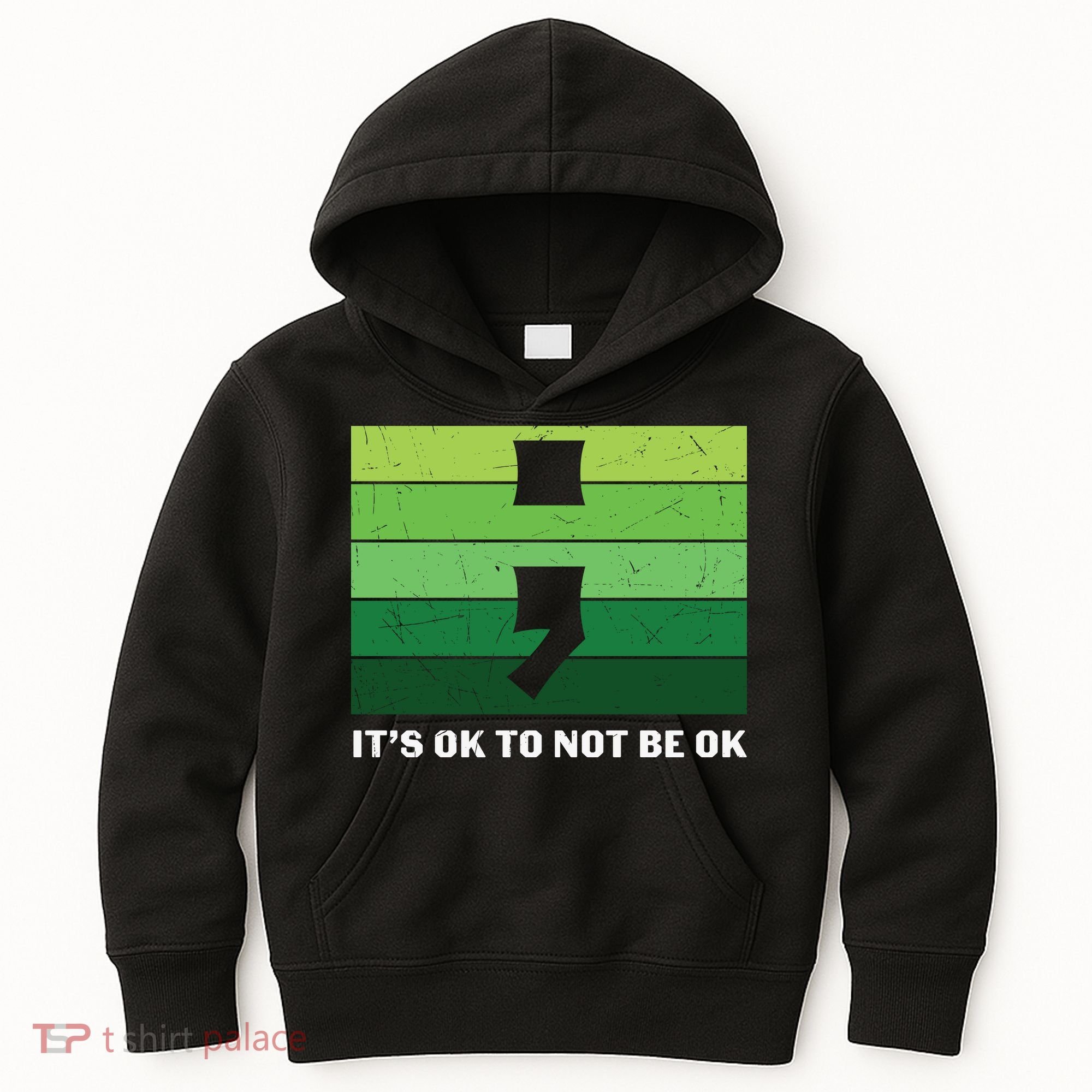 Semicolon Mental Health Awareness Kids Hoodie